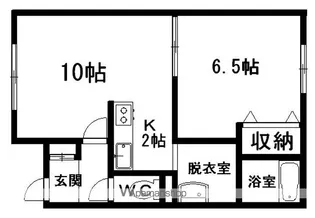 イーストワン【3階】の間取り
